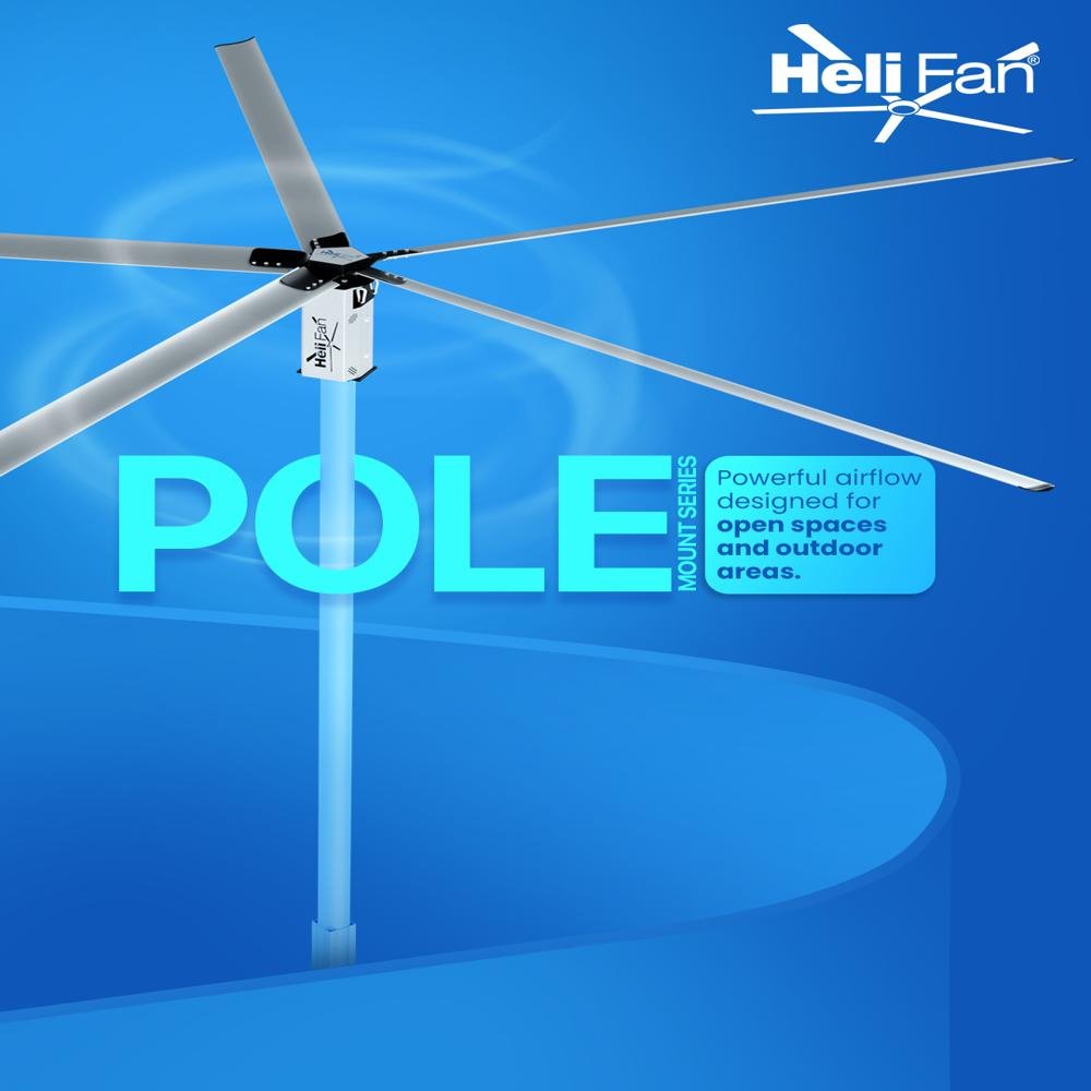 Pole Mount Heli Fan - Image 2